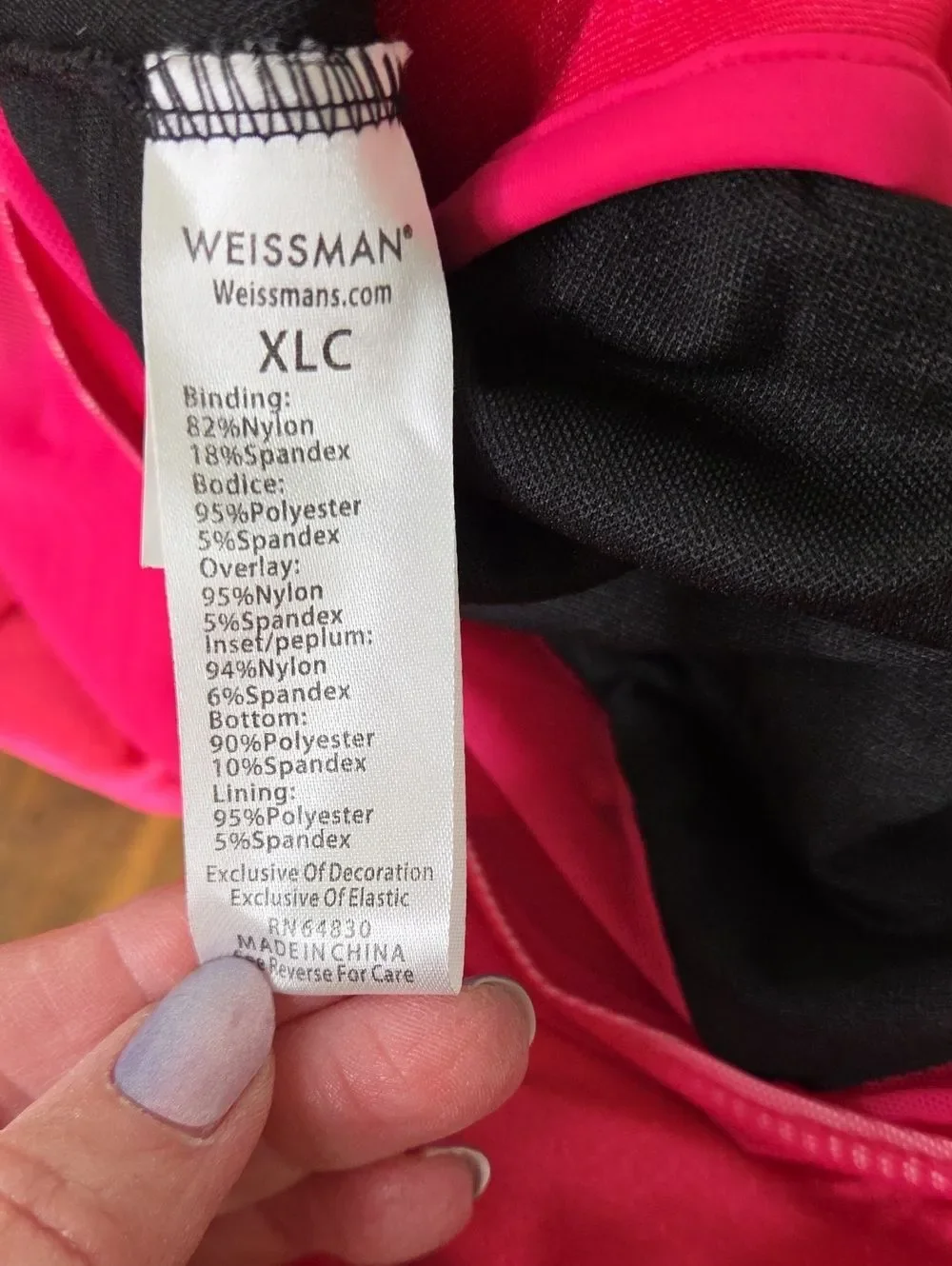 Weissman. Hot Pink and Purple Sequin Dance Costume. Size XLC. Like New